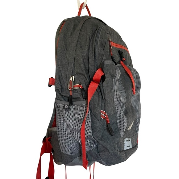 The North Face Gray and Red Men's Backpack - Picture 2 of 4